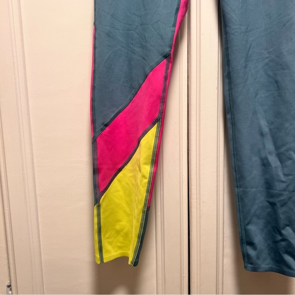 Cotopaxi Neon Color block Mariposa Tights Leggings Size Small Yoga Walk Running - Picture 5 of 8